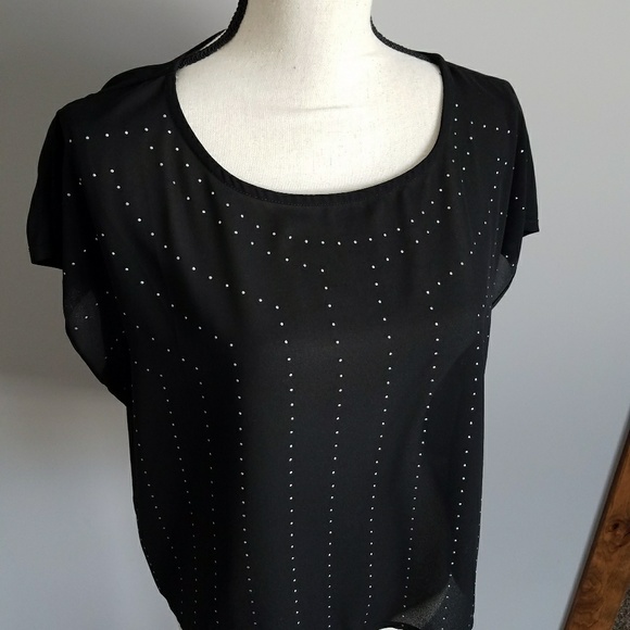 Black Studded Top - Picture 3 of 8